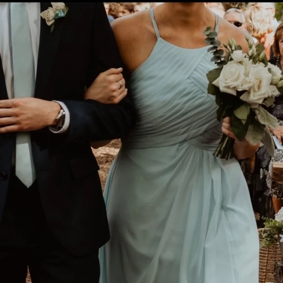 Sky Blue Azazie Bridesmaid Formal Dress - Picture 3 of 4